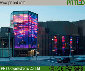 Muro de video con pantalla de cristal de alta transparencia con panel de 500 X 1000 Mm / 1000 X 1000 Mm (P10.4)