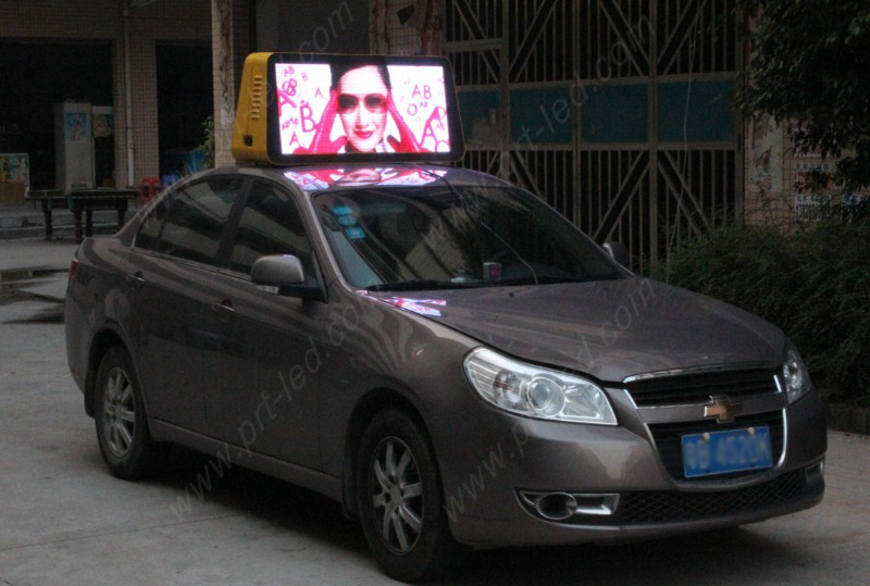 P6 Pantalla LED de pantalla para exterior para techo de automóvil (960X384mm)